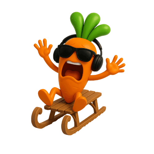 Dekoracije Mrkve s padobranom